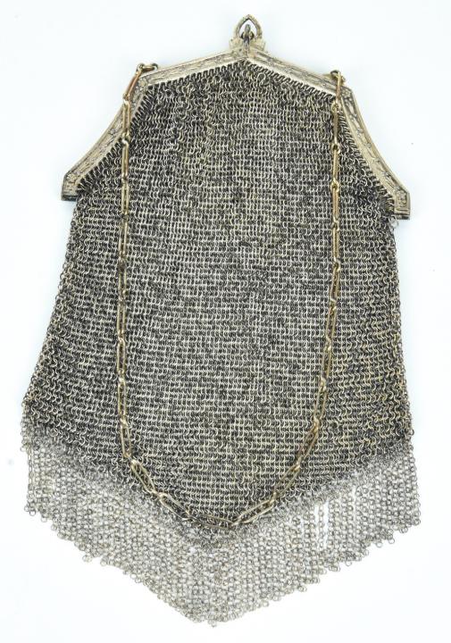 Antique Whiting & Davis Sterling Silver Mesh Purse (1 of 8)
