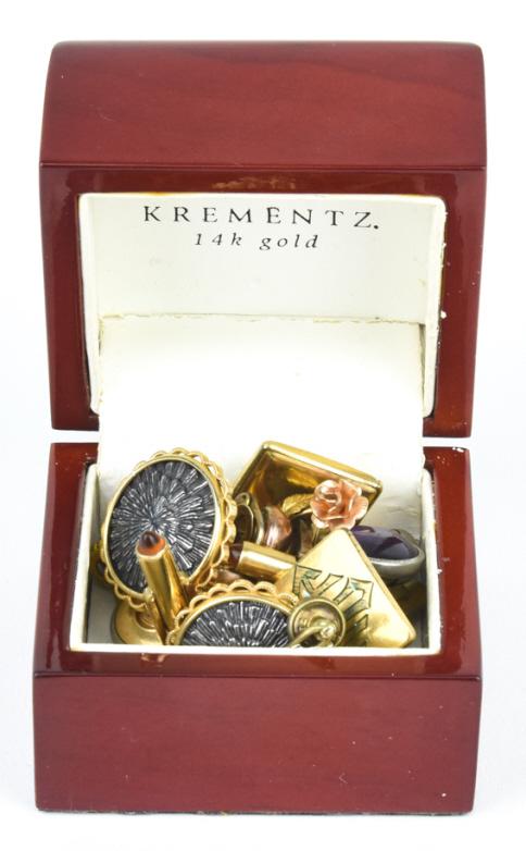 Small Box of All Krementz Cufflinks & Earrings (1 of 9)