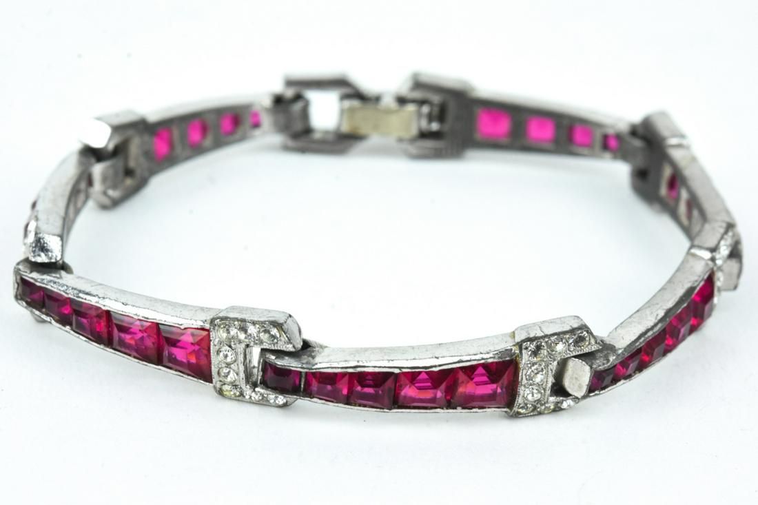 Vintage C 1930s Art Deco Style Bracelet (1 of 7)