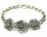 Sterling Silver & Marcasite Floral Motif Bracelet
