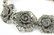 Sterling Silver & Marcasite Floral Motif Bracelet - 3