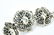Sterling Silver & Marcasite Floral Motif Bracelet - 7