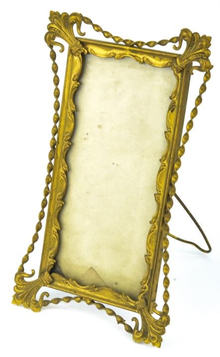 Antique French Ormolu Fleur De Lis Picture Frame (1 of 7)