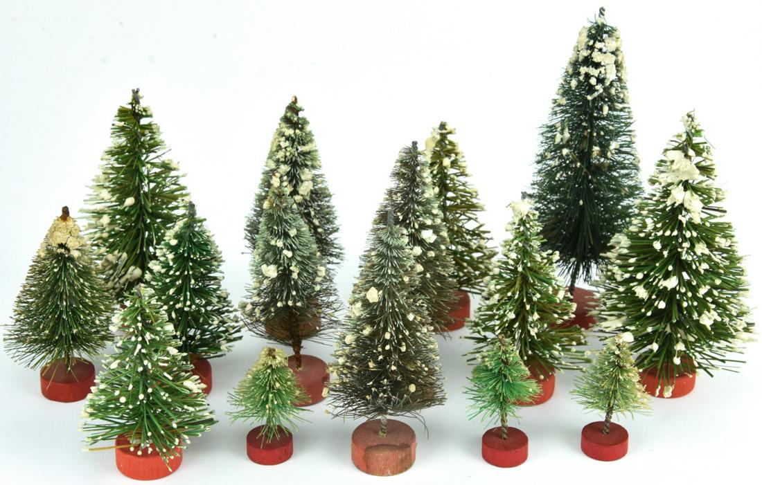 Collection of Vintage Miniature Christmas Trees (1 of 10)