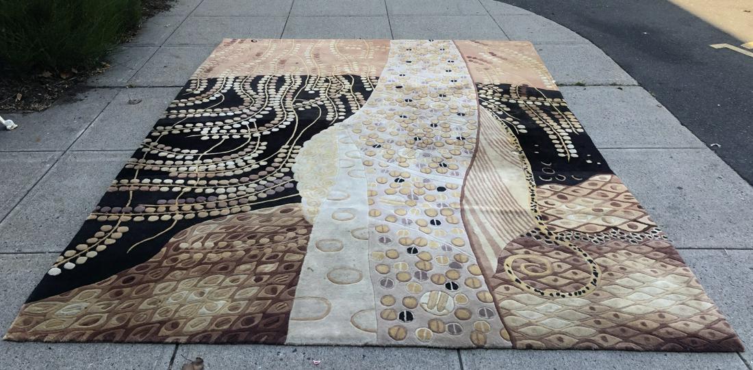 Large Contemporary Geometric Patterned Carpet (1 of 5)