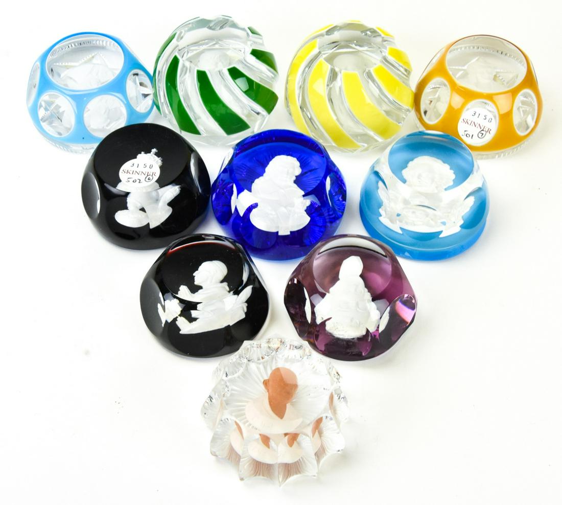 Collection Baccarat Crystal Cameo Paperweights (1 of 6)