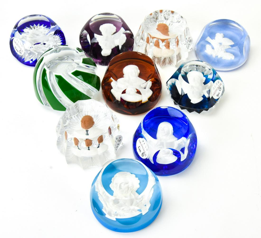 Collection Baccarat Crystal Cameo Paperweights (1 of 6)