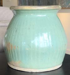 19th C Chinese Green Earthenware Vessel (1 of 4)