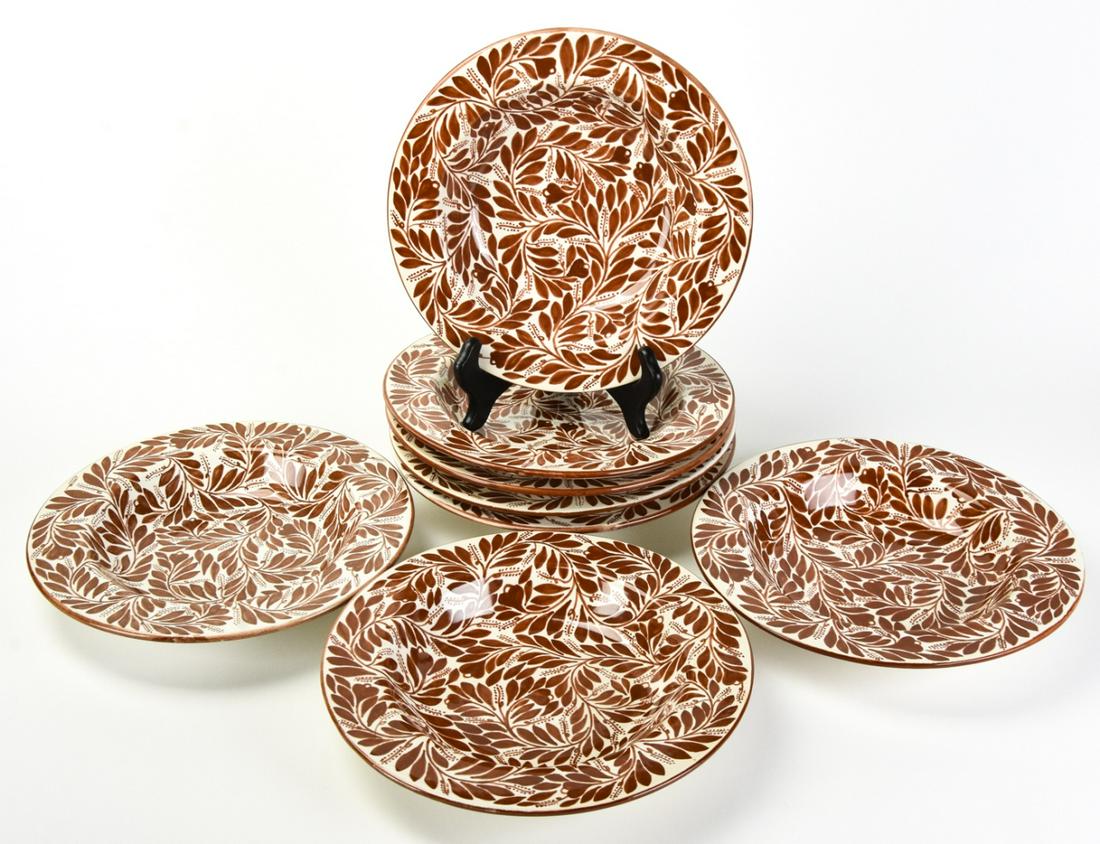 Set 8 Portuguese Ceramic Soup Plates (1 of 6)