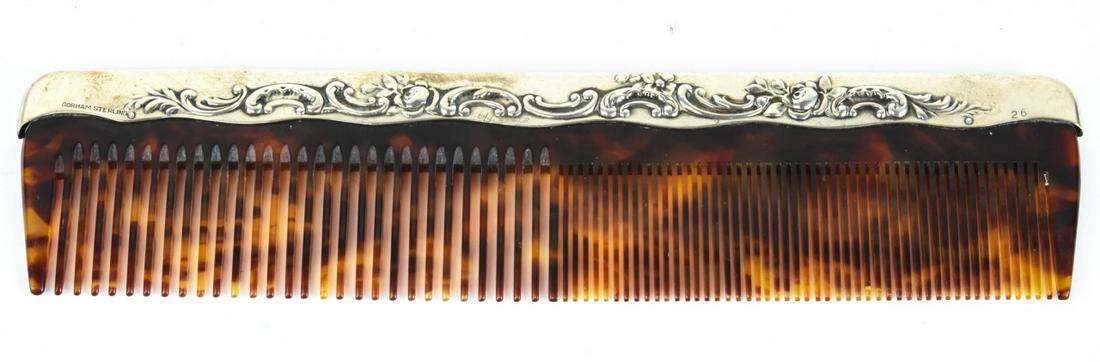 Gorham Sterling Silver & Faux Tortoise Comb (1 of 8)