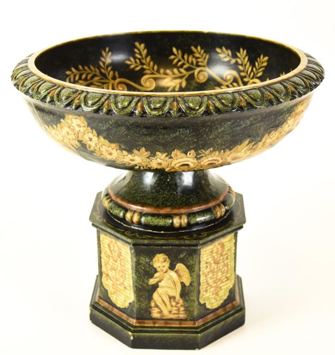 Hand Painted Plaster Neo Classical Centerpiece (1 of 7)