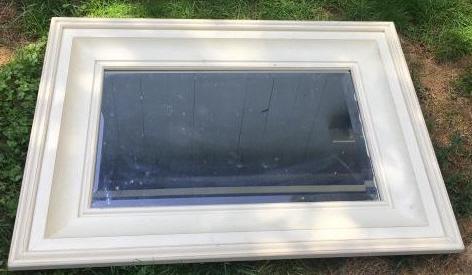 Contemporary Painted Rectangular Mirror (1 of 2)