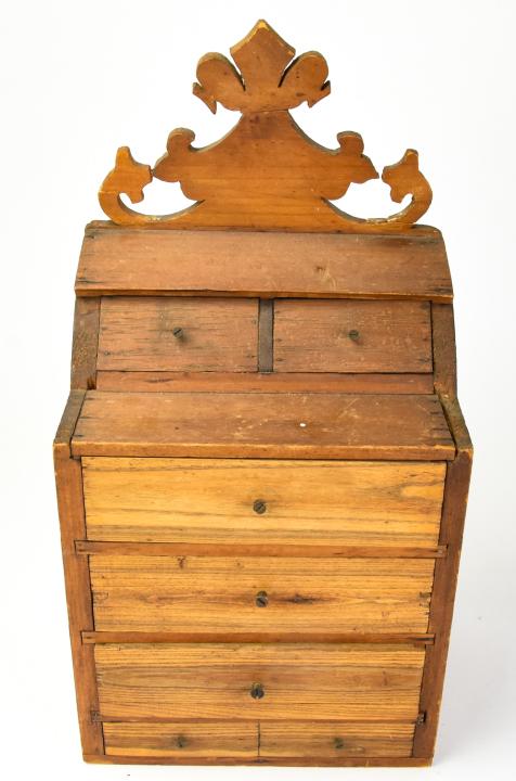 Antique Handmade Doll or Child Size Secretary Desk (1 of 10)