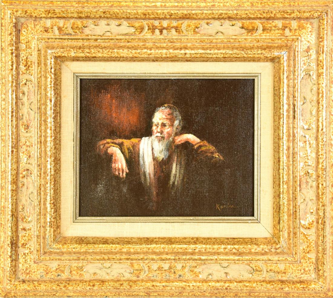 Signed & Framed Acrylic Canvas Portrait Painting (1 of 7)