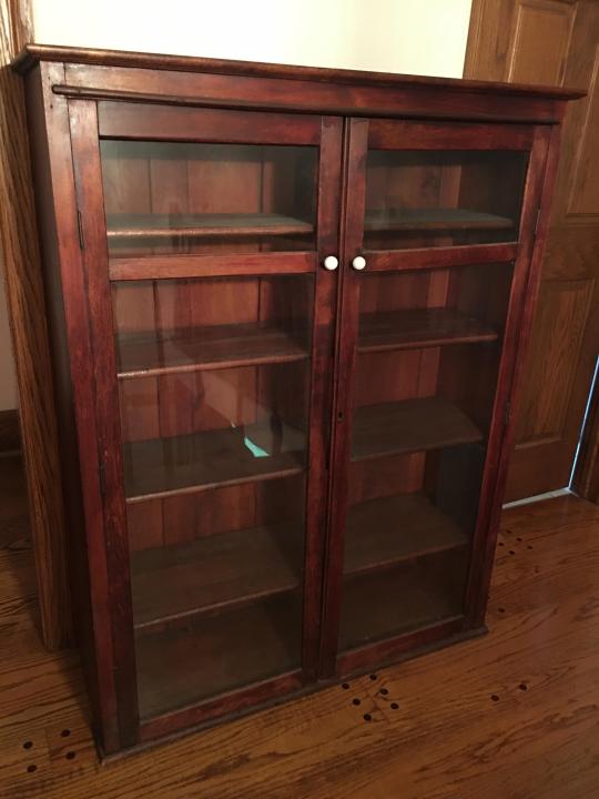 Contemporary Glass Front Curio Cabinet (1 of 2)