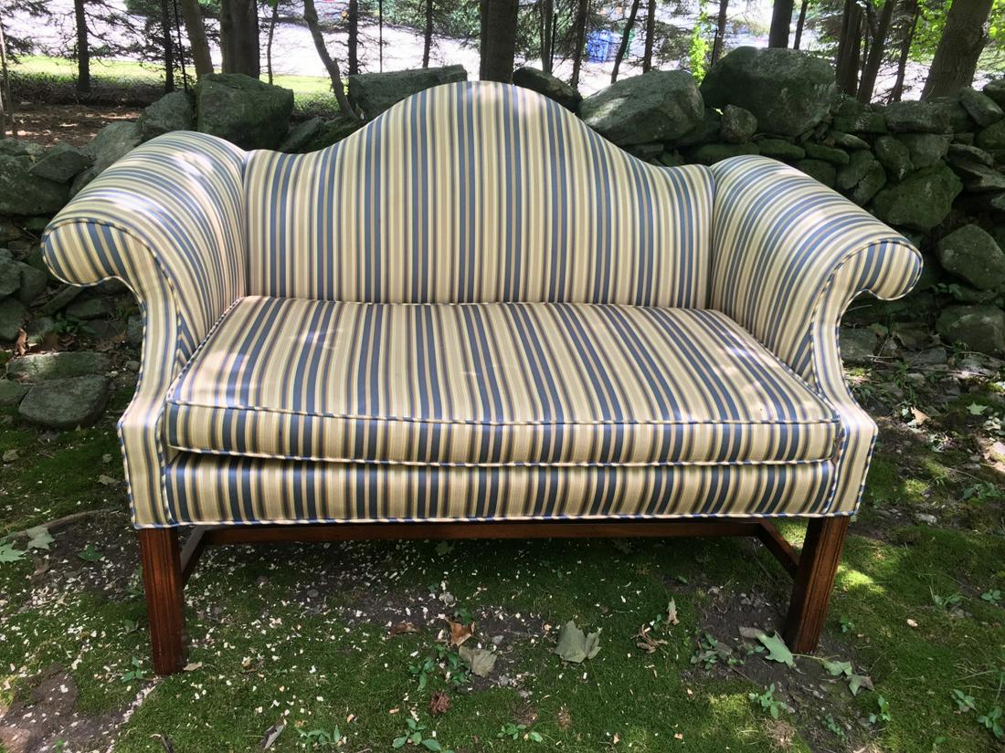 Camel Back Sofa W Custom Fabric (1 of 3)