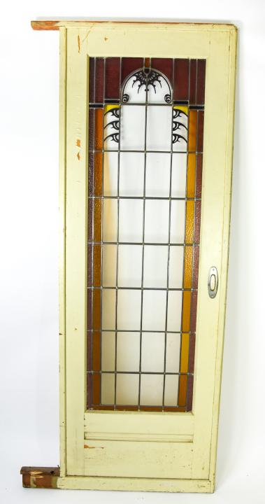 Salvaged Arts and Crafts Style Stained Glass Door (1 of 10)