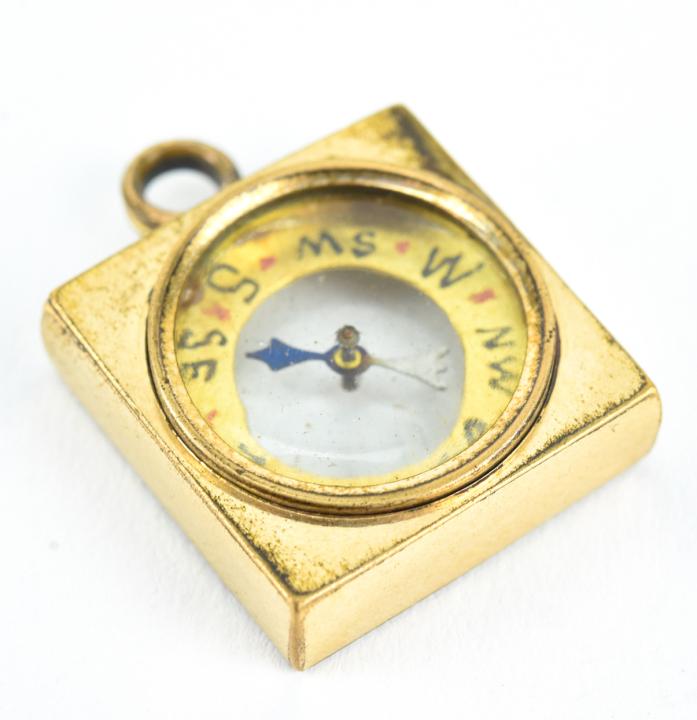 Antique 19th C Gold Filled Compass Fob / Pendant (1 of 5)