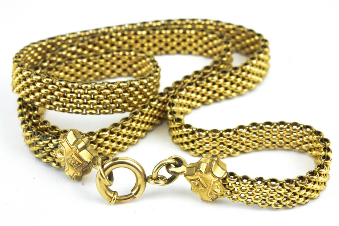 Antique Gold Filled Book Chain Necklace (1 of 5)