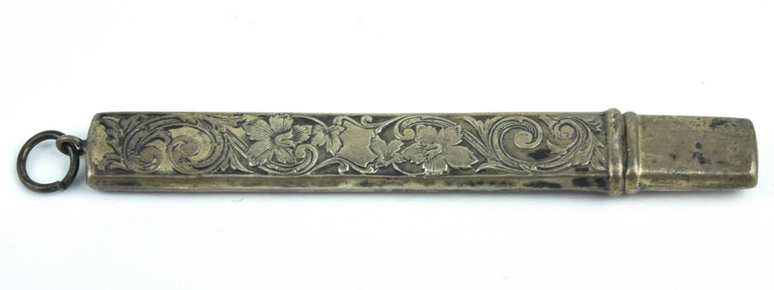 Antique Sterling Silver Needle Case for Chatelaine (1 of 6)