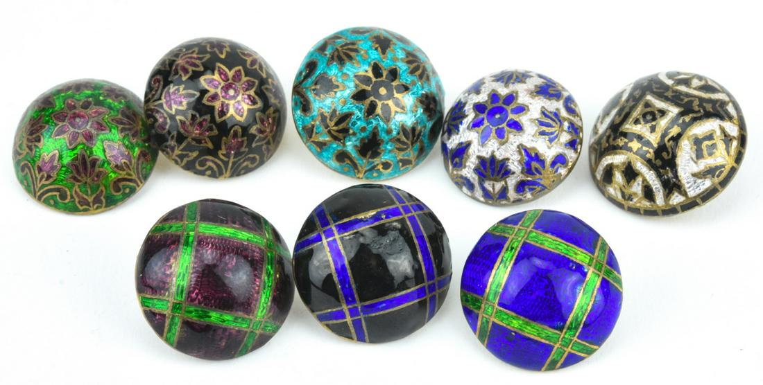 Collection Antique 10KT Gold & Enamel Buttons (1 of 7)