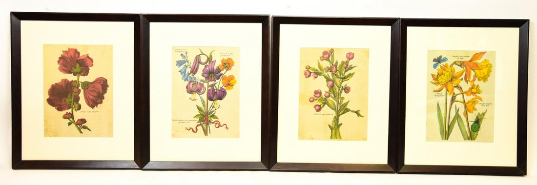 Four Framed 18th Century Style Botanical Prints (1 of 10)