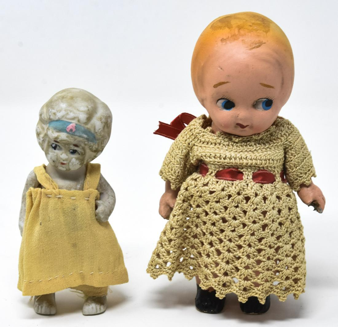 Two  Antique German Googly Eye Dolls (1 of 7)