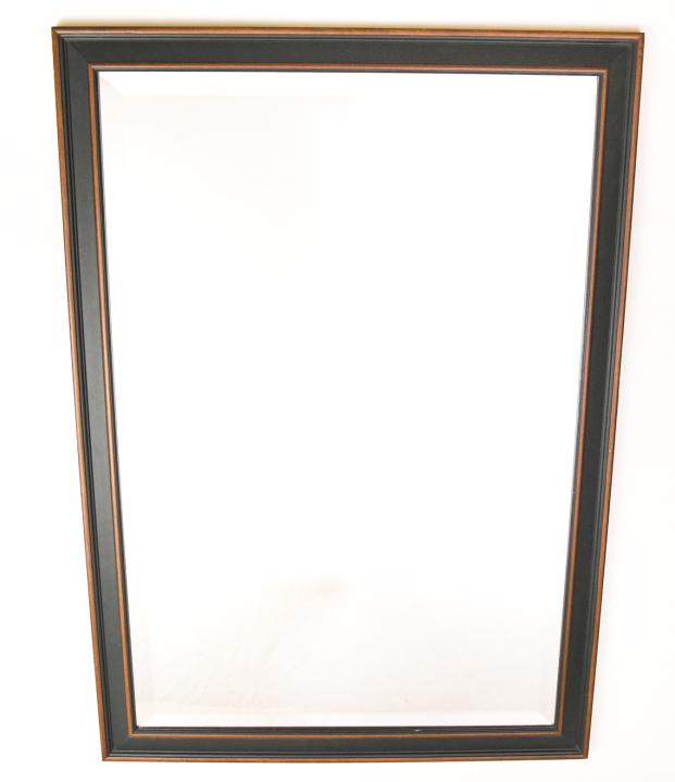Contemporary Ebony Tone Frame Wall Mirror (1 of 8)