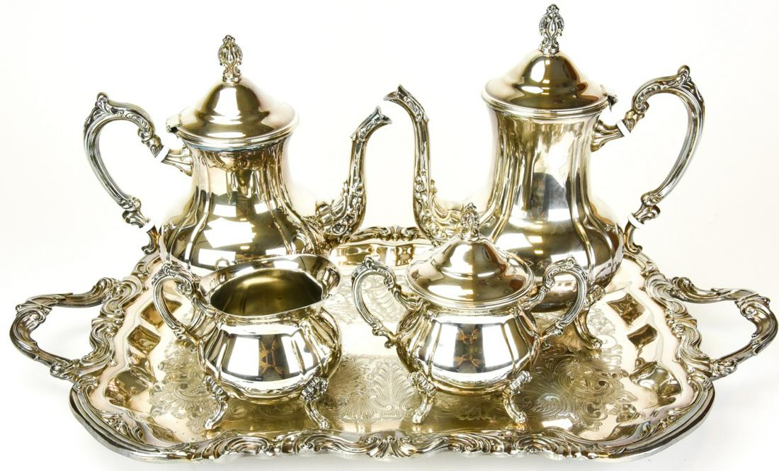 Towle Silver Plate Coffee / Tea Service & Tray (1 of 7)