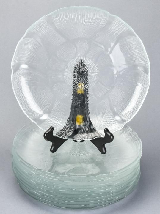 12 Arcoroc Sunflower Glass Dinner Plates (1 of 6)