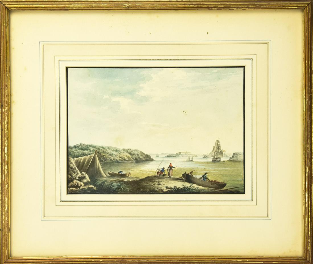 After J M W Turner Hand Colored Lithograph (1 of 9)