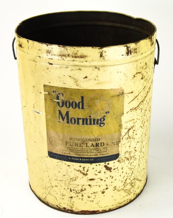 Vintage Lithographed Tin Lard Container (1 of 5)