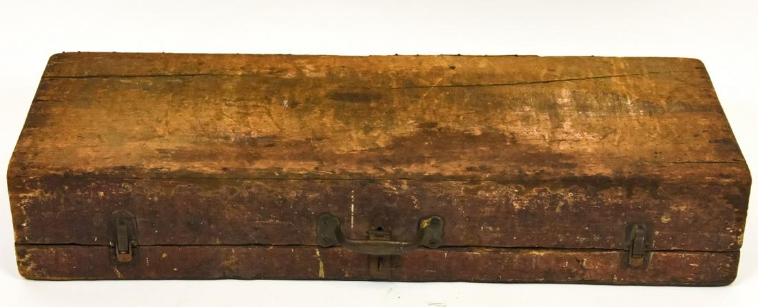 Antique Large Wooden Tool Chest (1 of 6)