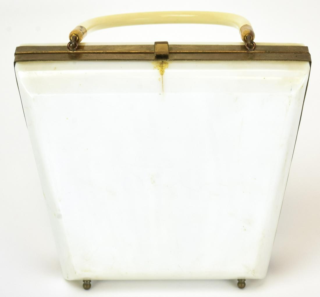 Vintage Plastic Marbled Lucite Purse / Handbag (1 of 6)