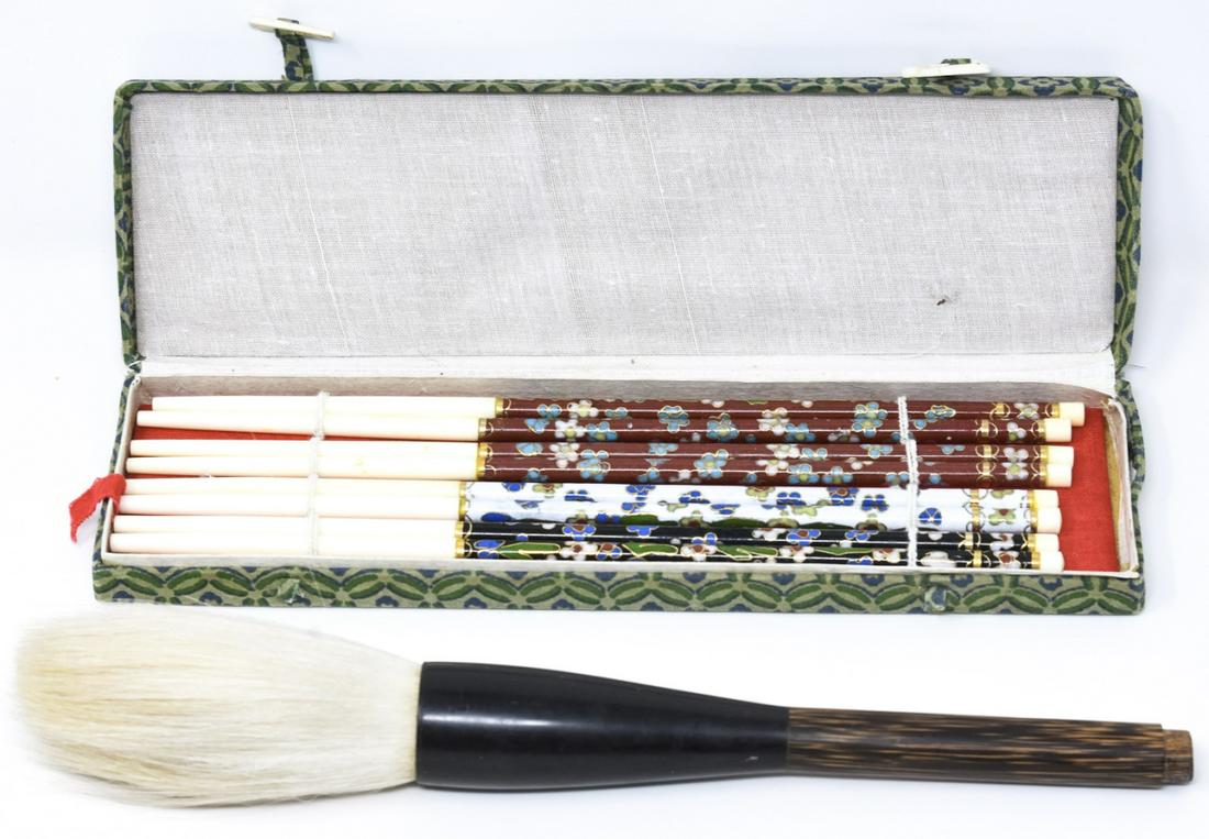 Chinese Calligraphy Brush & Chopstick Set (1 of 8)