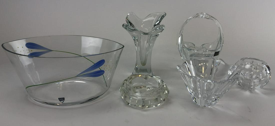 Collection Art Glass Decorative Items Orrefors: Collection Art Glass Decorative Items Includes Orrefors and More. Orrefors piece is 5 inches x 12 inches