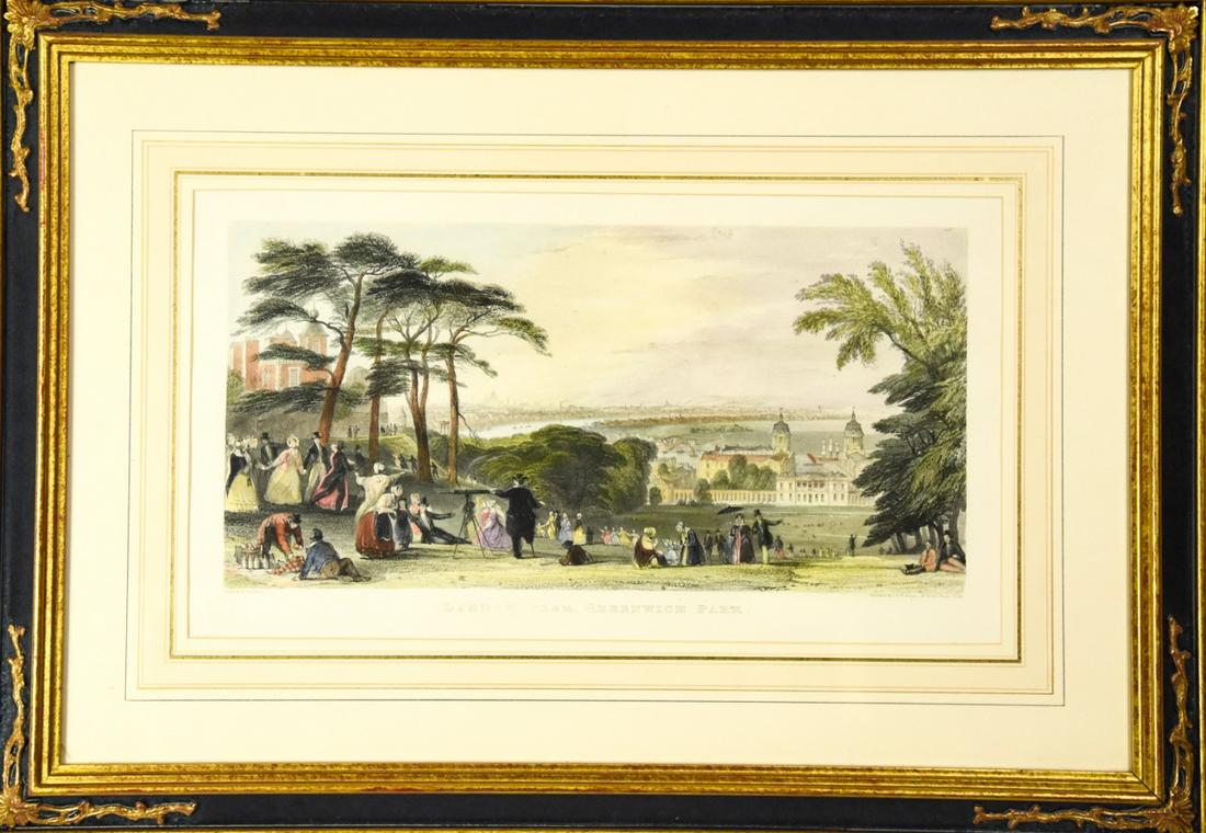 Trowbridge Framed Antique Lithograph of London (1 of 10)