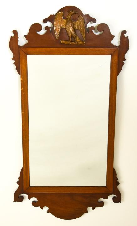 Antique Carved Chippendale Phoenix Mirror (1 of 7)