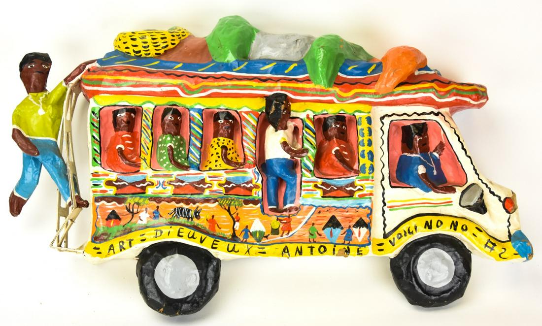 Haitian Hand Made Paper Mache Folk Art  Sculpture (1 of 7)