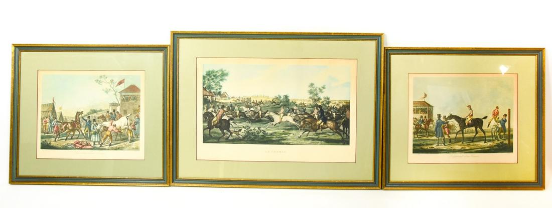 3 Antique Carle Vernet "La Course" Lithographs (1 of 8)