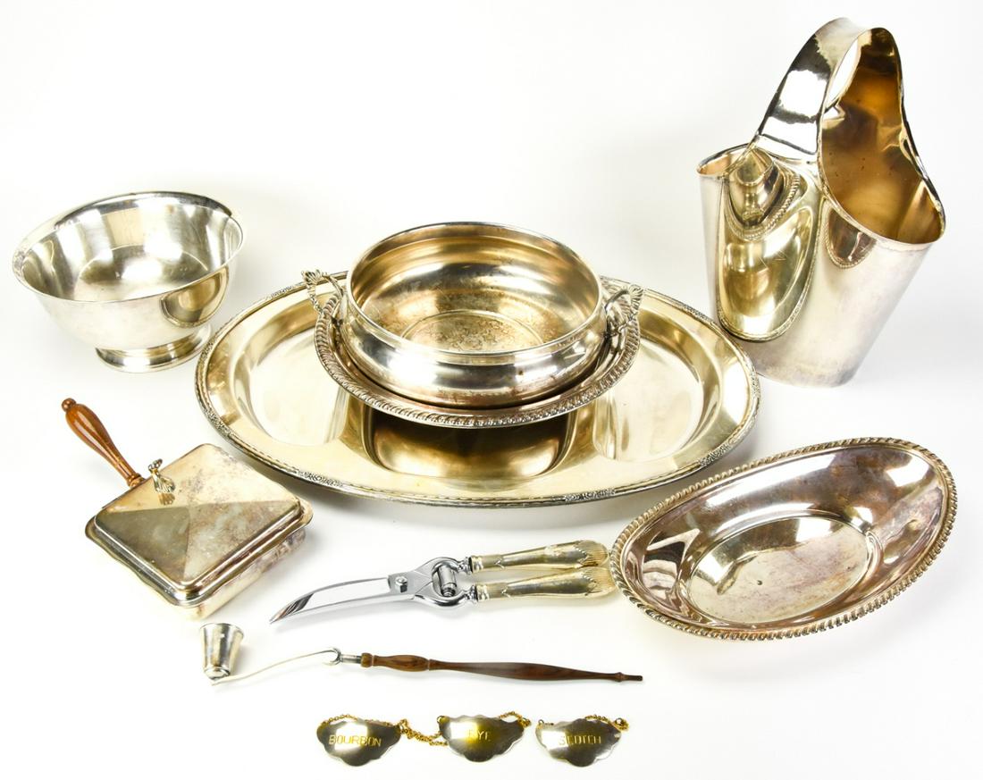 Collection Silver Plate Tableware Items (1 of 9)