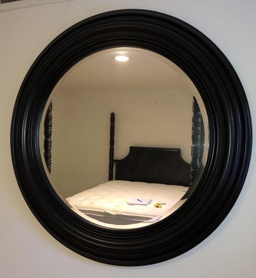Drexel Heritage Espresso Tone Circular Mirror (1 of 2)