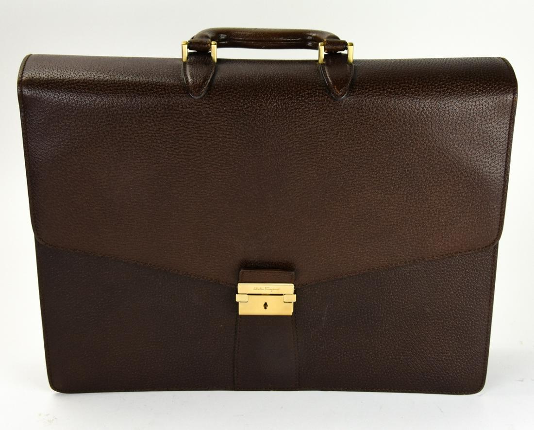 Italian Salvatore Ferragamo Folio Briefcase (1 of 5)