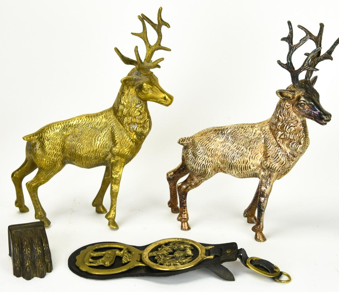 Vintage Brass Deer, Bridal Charms, Claw Table Foot (1 of 9)