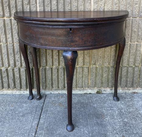 Antique Demilune Extendable Console Table (1 of 7)