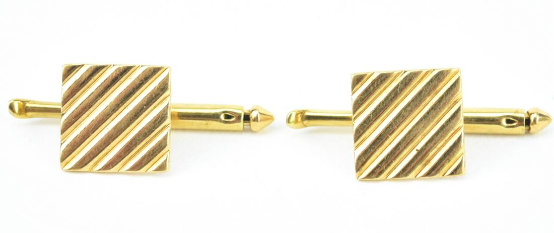 Estate Tiffany & Co 14k Yellow Gold Cufflinks (1 of 6)