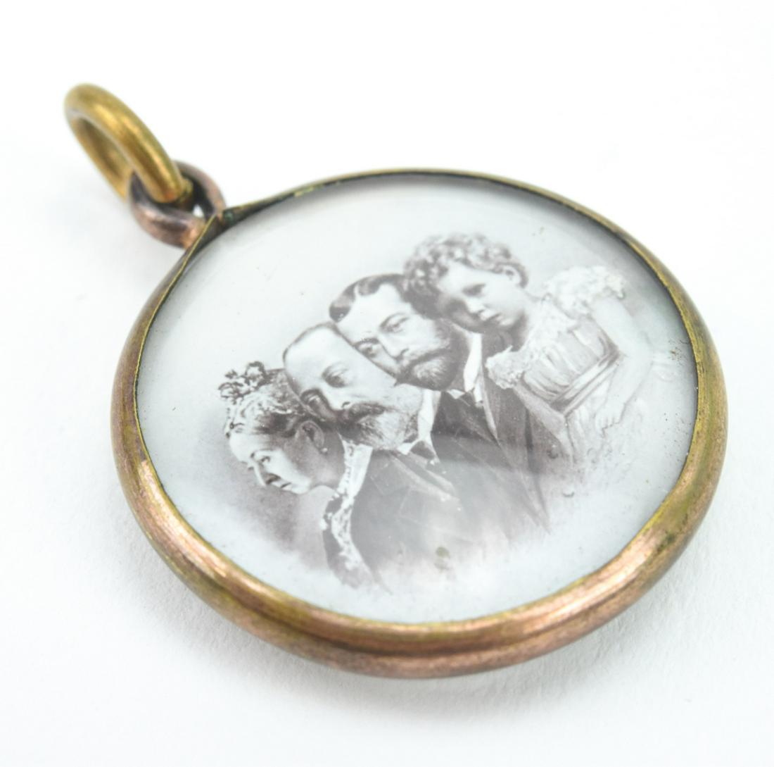 Antique 19th C English Queen Victoria Pendant (1 of 5)
