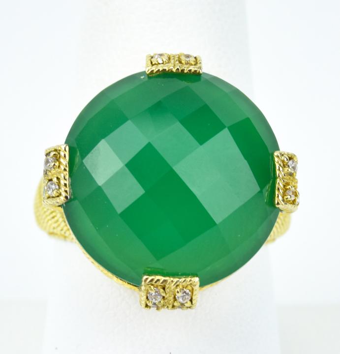 Judith Ripka Vermeil Sterling Cocktail Ring (1 of 8)