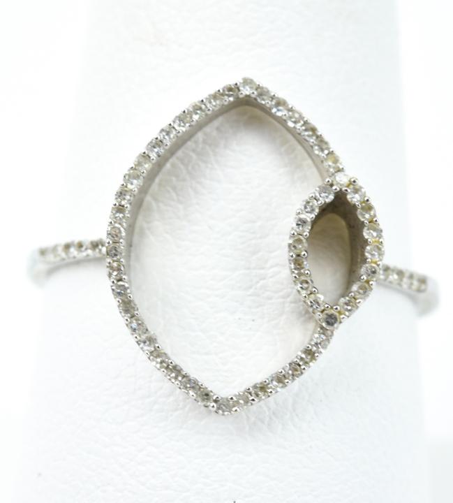 Designer 14K White Gold Diamond Ring (1 of 6)