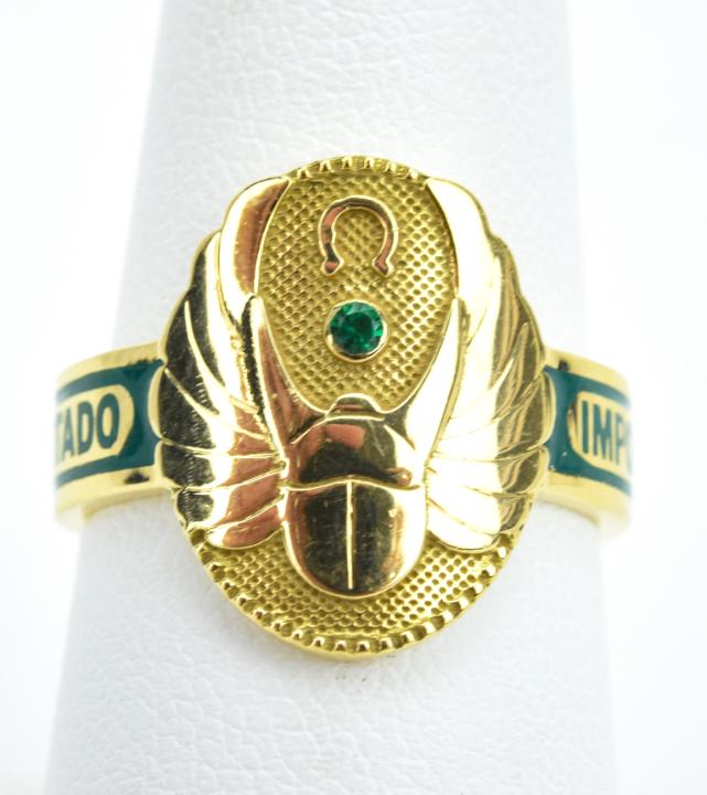 Contemporary 18 KT Yellow Gold Foundrae Ring (1 of 7)